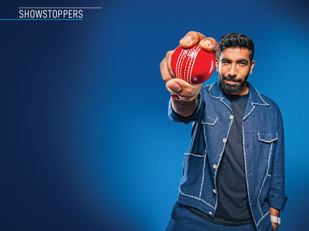 Jasprit Jasbirsingh Bumrah, an Indian international cricketer  Mexy Xavier; Wardrobe: Shacket-Countrymade; Styling: Nayaab Randhawa; Styling Assistant: Sezmin; Hair: Team Hakim’s Aalim (Akash); Makeup: Team Juhika Bumrah (Mehek Singh)