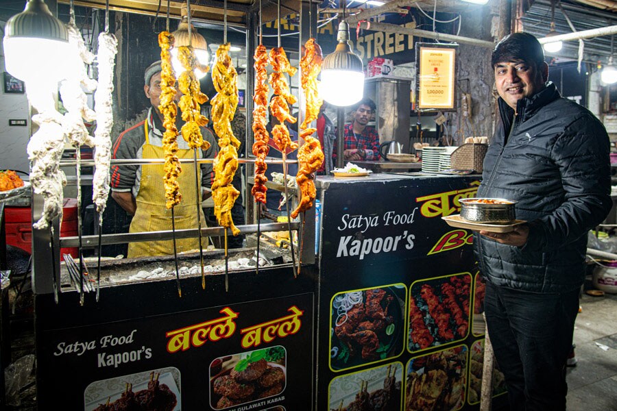 Tarun Kapoor, owner of balle Balle at his restaurant in Noida, Uttar Pradesh 