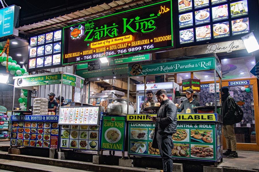 An Indian food chain, The Zaika King, in Sector 46 in Noida