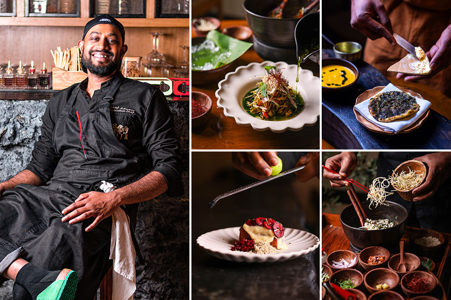 Chef Adwait Anantwar is creating a unique fusion at Inja where Indian street food such as the Bombay sandwich and Bhel are made with luxe Japanese ingredients.