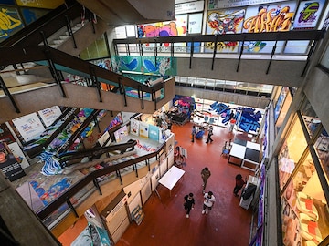 Abandoned Singapore mall becomes unlikely art haven
