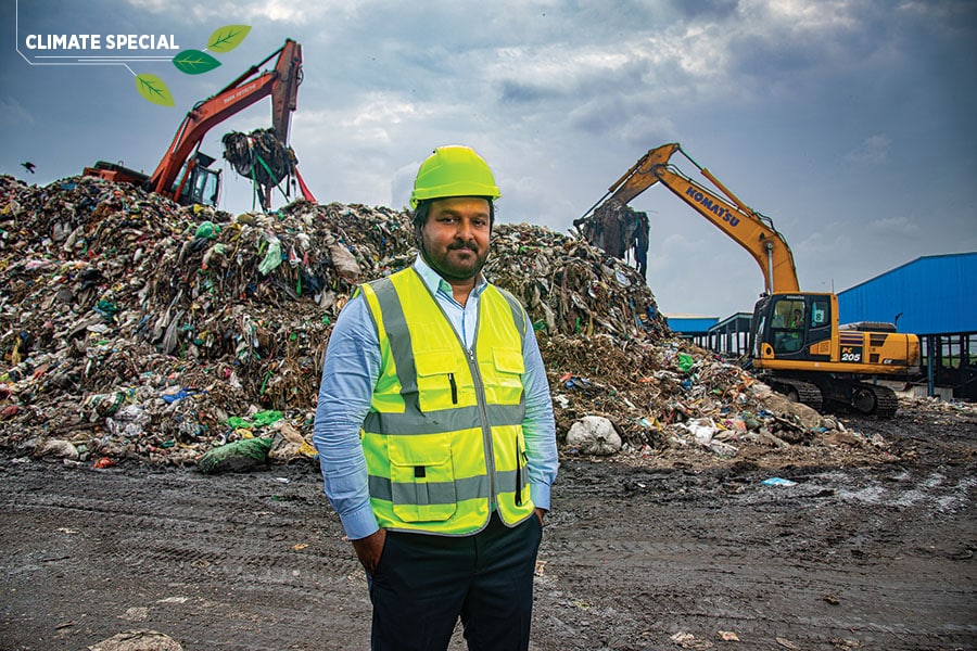 Jose Jacob Kallarakal, founder, chairman and managing director, Antony Waste Handling Cell, at the company’s waste processing plant in Kanjurmarg, Mumbai
Image: Bajirao Pawar for Forbes India