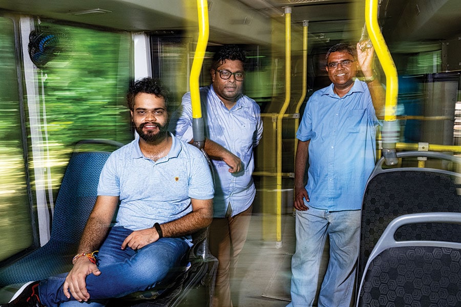 
The Aerostrovilos Energy team: (From left) Rohit Grover, Pradeep Thangappan, and Satyanarayanan Chakravarthy