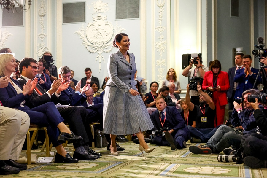 Priti Patel, Conservative Party. Image: Hannah McKay / Reuters