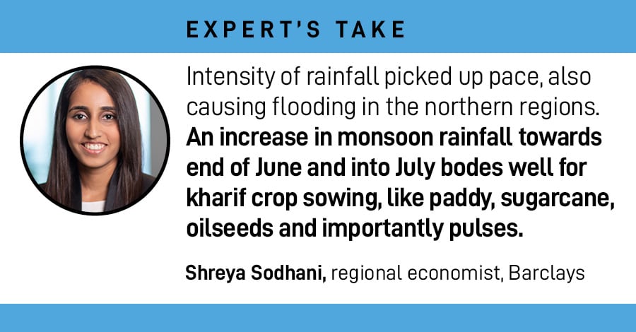 With excess rainfall in almost all the regions over the past week, reservoir levels are likely to improve
Image: Punit Paranjpe / AFP