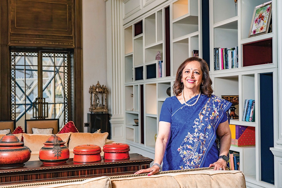 Swati Piramal at Karuna Sindhu, the Piramal house in Mumbai. Image: Neha Mithbawkar for Forbes India