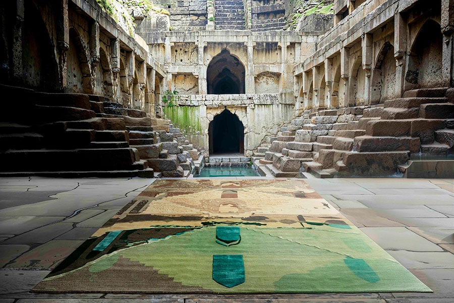 The poolside wall at Bookmark Resort Jogi Mahal, Ranthambore, adds a lot of character to the area.
Image: Garima Verma