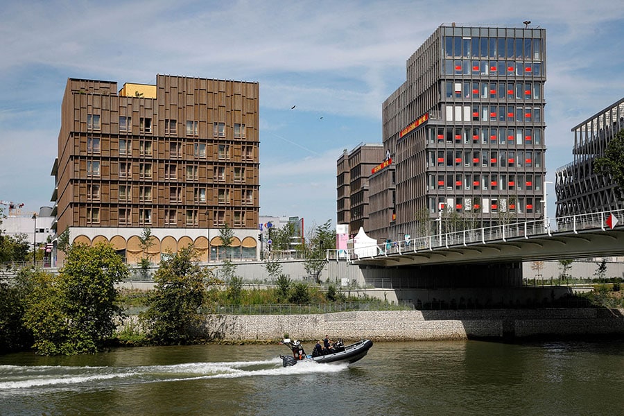 The athletes' village for the Paris Olympics, contains a host of innovations intended to make it a model of low-carbon construction. Photography Geoffroy Van Der Hasselt / AFP©