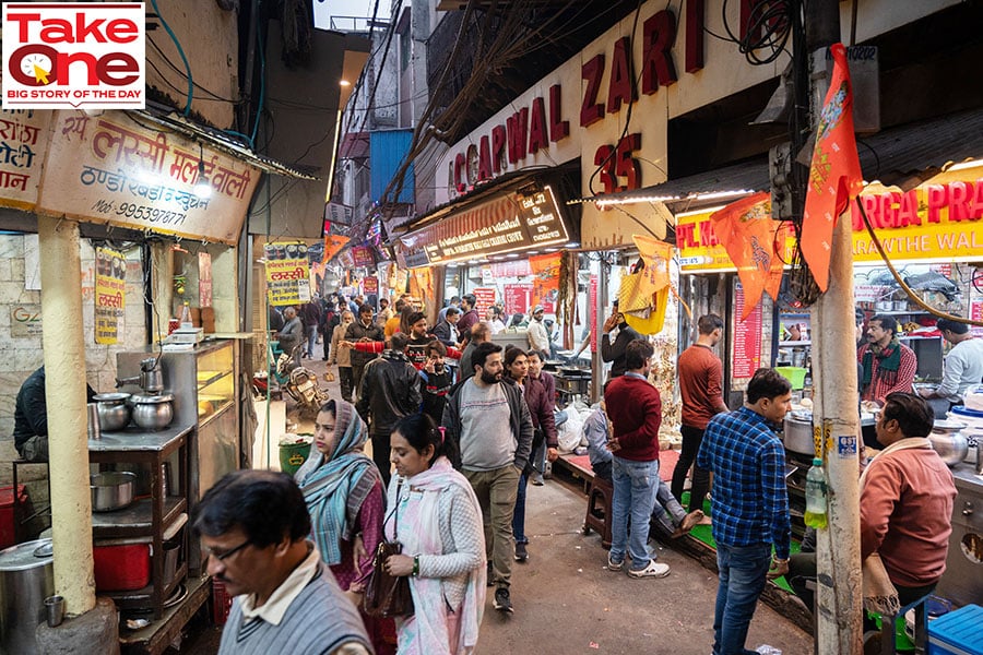 In India, consumer price inflation never went above the upper end of the 6 percent band for a sustained period. The economic survey expects this to settle closer to the 4 percent rate that Indian policy makers target. 
Image: Saumya Khandelwal/Bloomberg via Getty Images