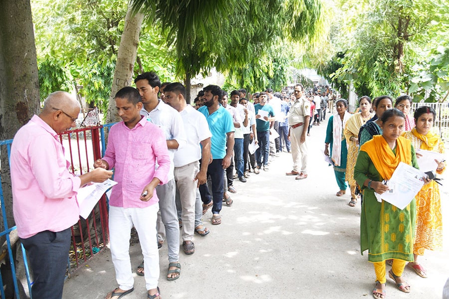 The government is aiming to strengthen the ecosystem to create more employment; Image: Santosh Kumar/Hindustan Times via Getty Images