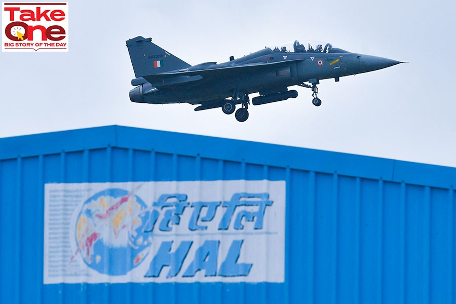 Tejas aircraft built by Hindustan Aeronautics Limited (HAL) Image: AFP