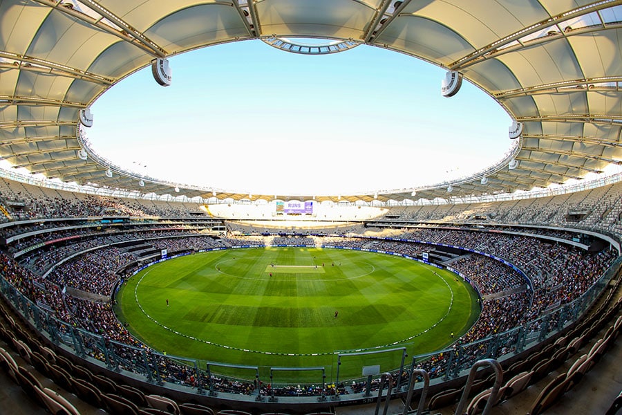 Perth Stadium; Photo by Will Russell - CA/Cricket Australia via Getty Images