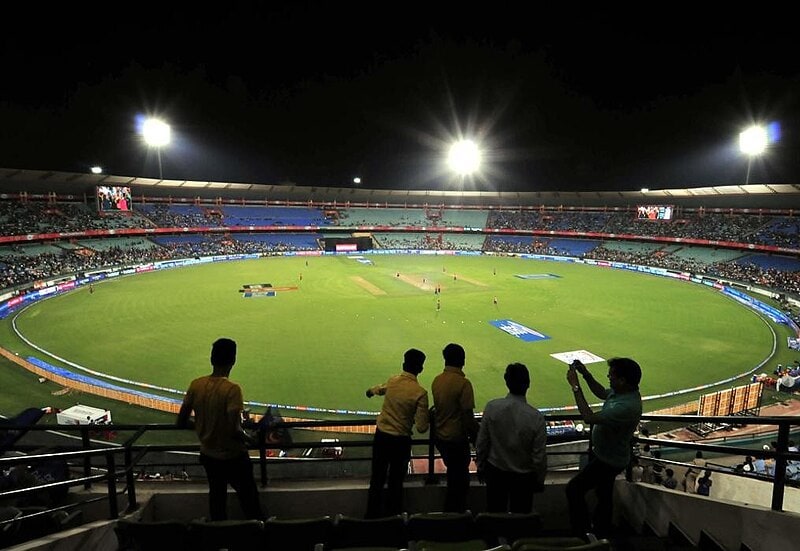 Shaheed Veer Narayan Singh International Cricket Stadium, Raipur; Wikimedia Commons