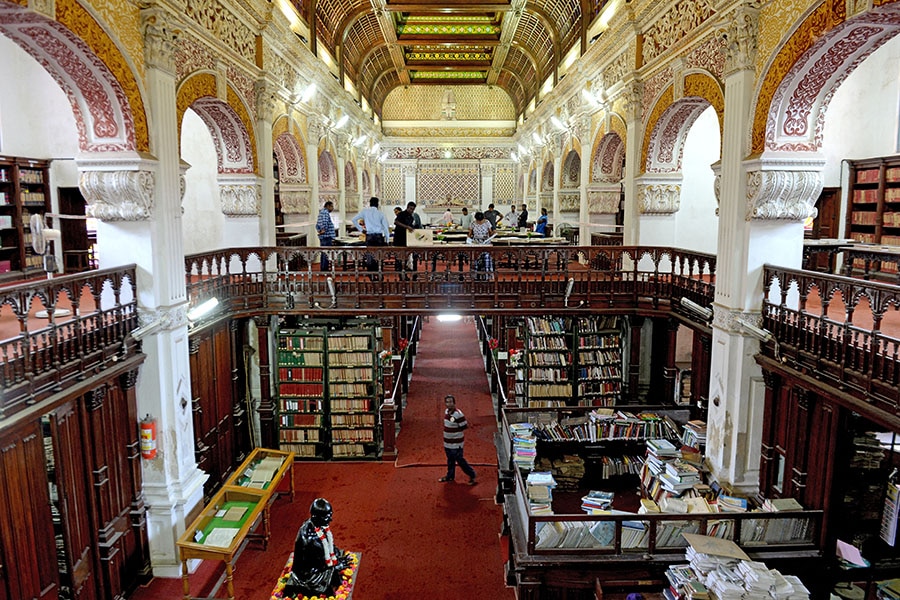 Connemara library, Photo by ARUN SANKAR / AFP