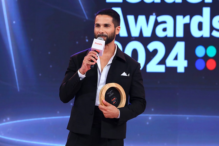 Shahid Kapoor at Forbes India Leadership Awards 2024

