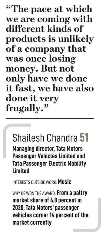 Shailesh Chandra, Managing director, Tata Motors Passenger Vehicles Limited and Tata Passenger Electric Mobility Limited
Image: Mexy Xavier