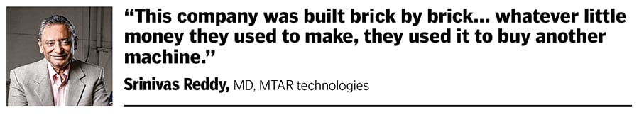 Srinivas Reddy, MD, MTAR Technologies, joined the company in 2008
Image: Vikas Chandra Pureti for Forbes India