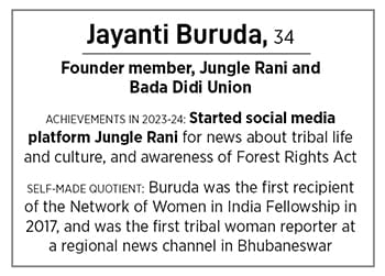 Journalist Jayanti Buruda
Image: Madhu Kapparath