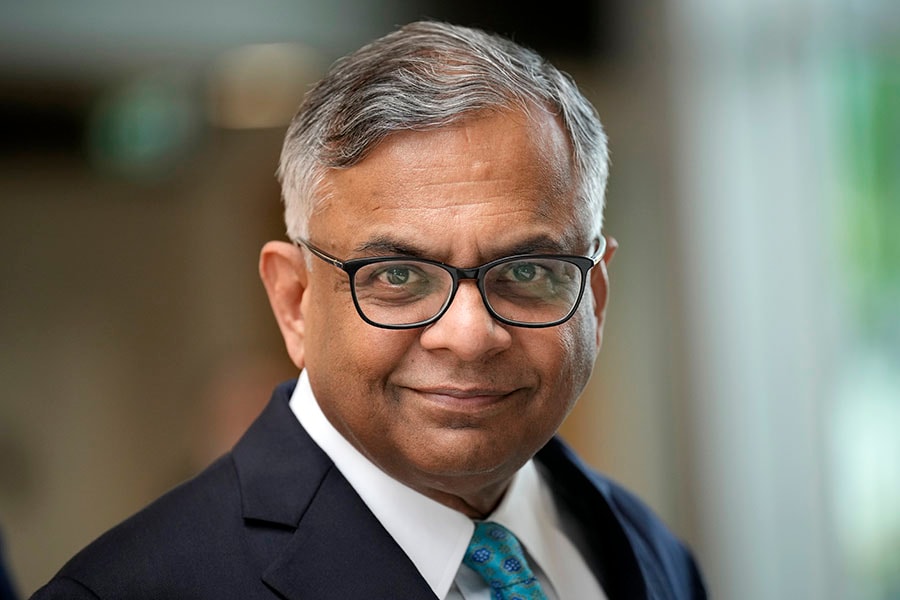 N Chandrasekaran, Chairman, TCS. Image: Christopher Furlong/Getty Images