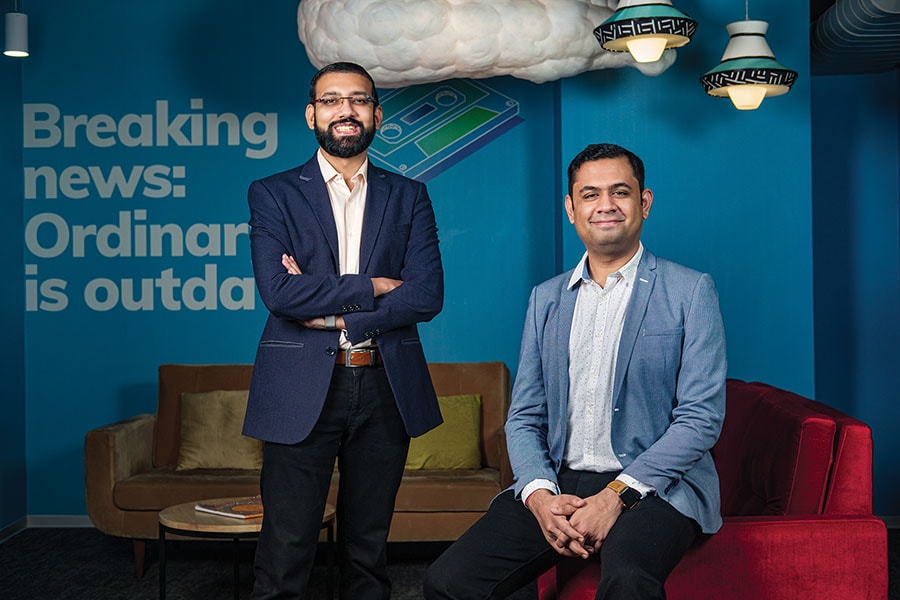 Shashank Kumar and Harshil Mathur (right), co-founders, Razorpay