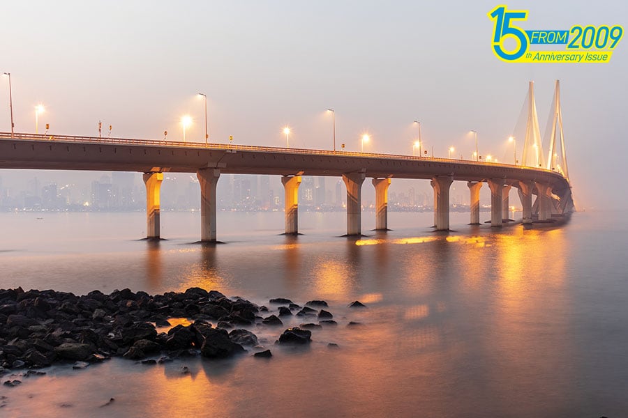 The Bandra-Worli Sea Link has reduced travel time between Bandra and Worli during peak hours from 20-30 minutes to 10 minutes
Image: Getty Image