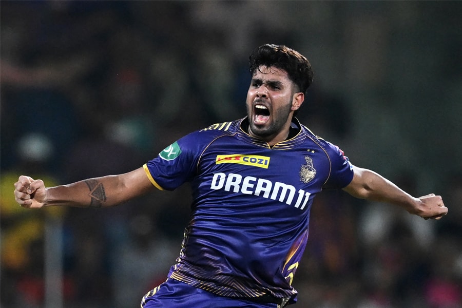 
Kolkata Knight Riders' Harshit Rana
 Image: R. Satish Babu / AFP