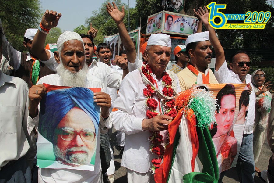 In 2009, Manmohan Singh was re-elected as the Prime Minister of India after what was the biggest election victory for the Congress since 1991
Image: Pallava Bagla/ Corbis VIA Getty Images