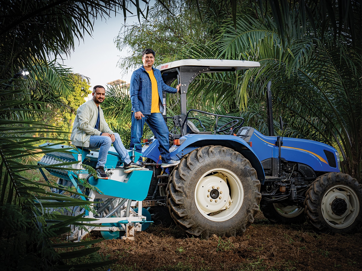 Puran Singh Rajput (left), co-founder and COO, with Ankit Jain, co-founder of EF Polymer Private Limited Image: Mexy xavier