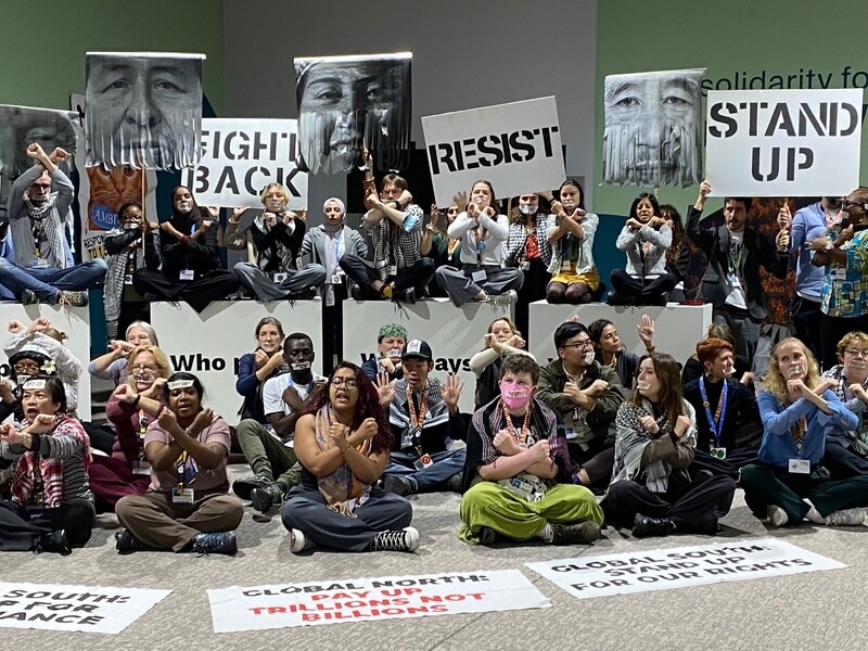 Photo of the day: Climate activists at COP29
