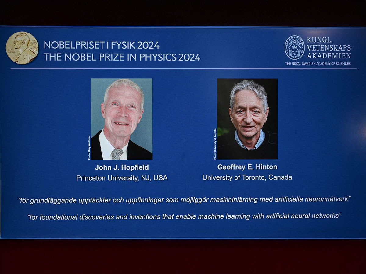 American John Hopfield And British-Canadian Geoffrey Hinton Win Physics ...