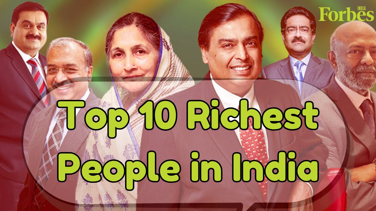 The top 10 richest people in India in 2024