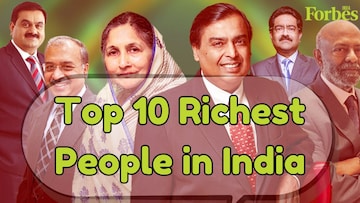 The top 10 richest people in India in 2025