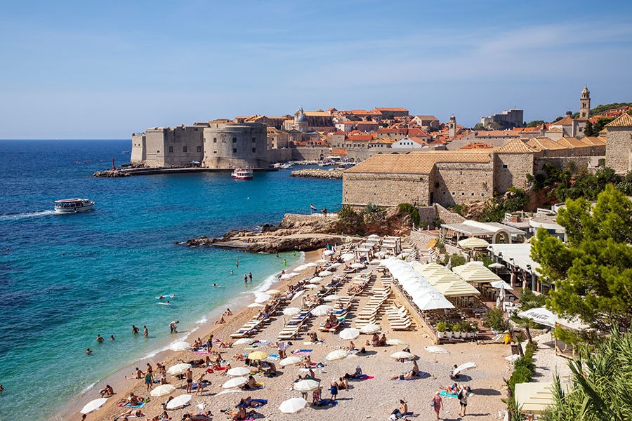 Banje beach, Dubrovnik in Croatia 
 Image: Shutterstock