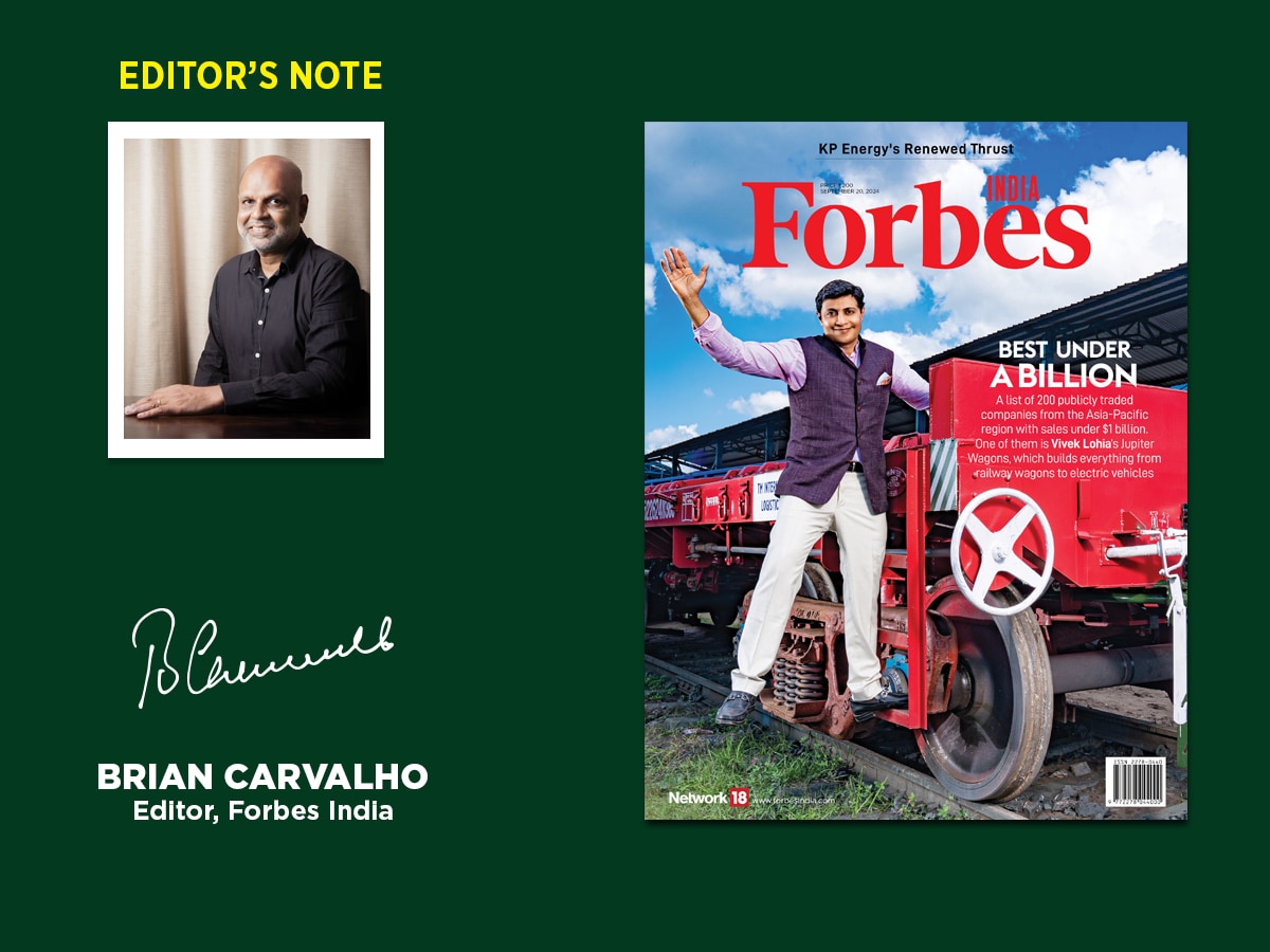 On the cover is Vivek Lohia, managing director of Jupiter Wagons