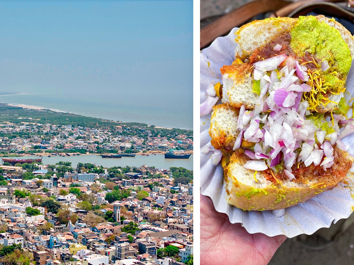  Mandvi preserves its heritage of wooden shipbuilding, with smaller vessels weighing around 2.5 tonnes and larger ones ranging from 1,500 to 3,500 tonnes.
Image: ( clockwise from above left ) Shutterstock, Veidehi Gite, Getty Images