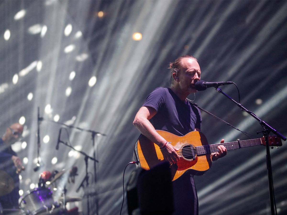  Thom Yorke of the British band Radiohead performing during a summer 2018 North American tour image: Kamil Krzaczynski / AFP©