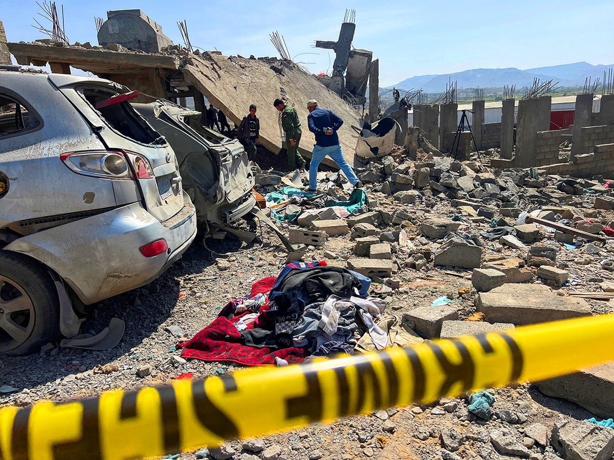Photo of the day: Aftermath of US airstrike in Sanaa