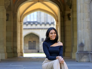 Studying business at the University of Melbourne