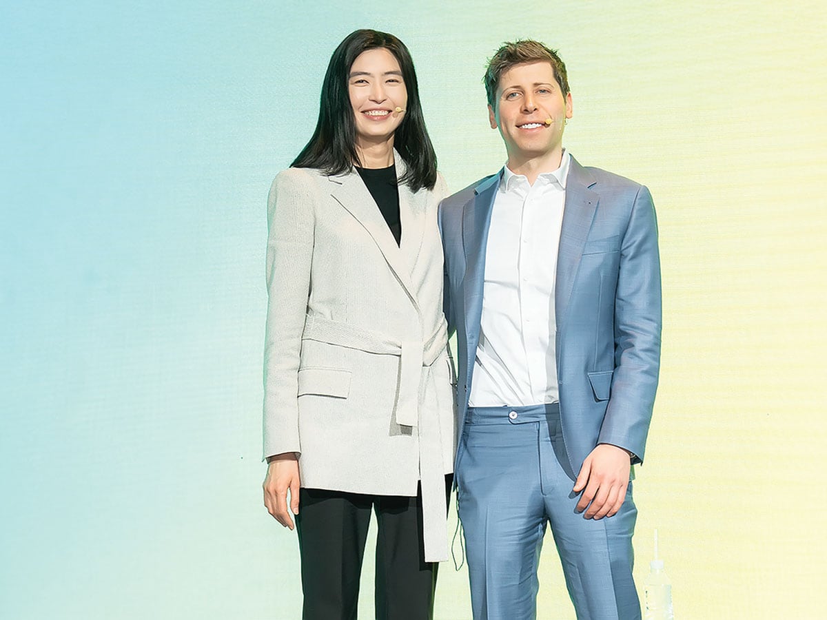 Shina Chung and Sam Altman are hoping for a win-win
Image: Courtesy of Kakao Corp.