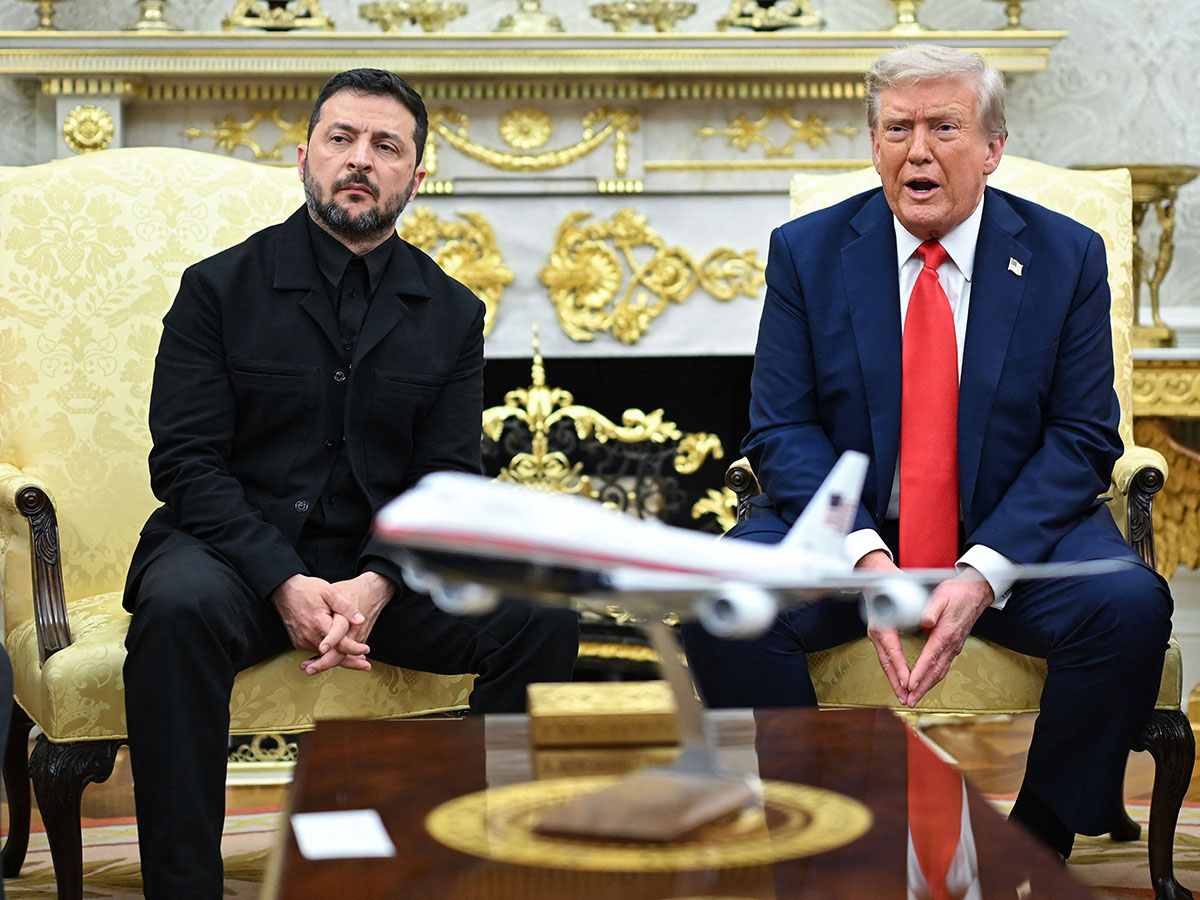 Suits you: 'Fabulous' Zelensky outfit wows Trump