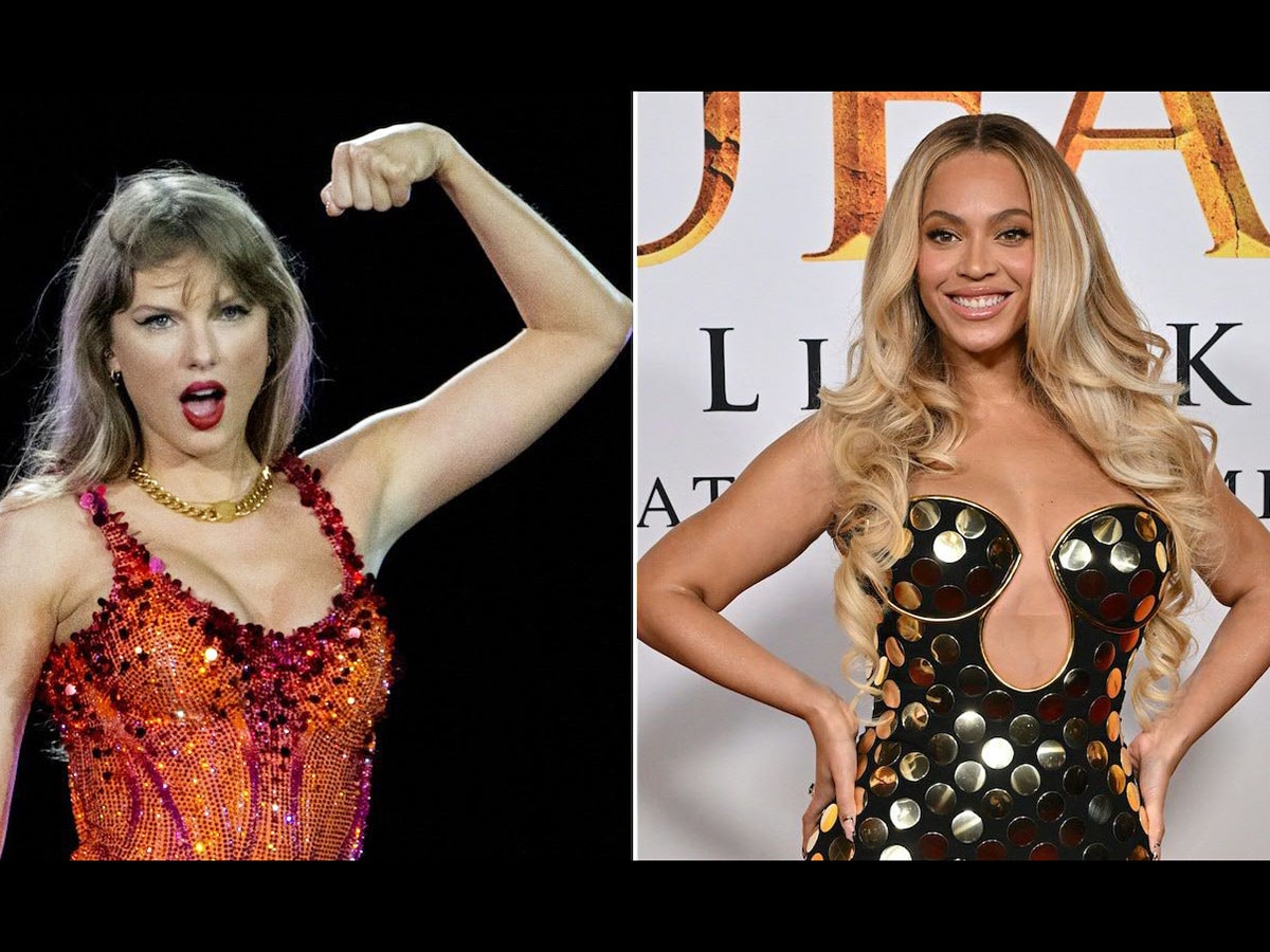 Music's biggest stars including Beyonce and Taylor Swift will vie for top awards at Sunday's Grammys gala. 
Image: Chandan Khanna, Lisa O'Connor / AFP©