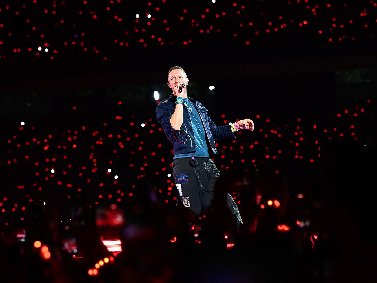 From Coldplay to Trevor Noah, global stars eye India but demand fine-tuning (no images from Ahmedabad for Coldplay so sharing from Mumbai concert) Image: Sujit Jaiswal/ AFP / AFP©