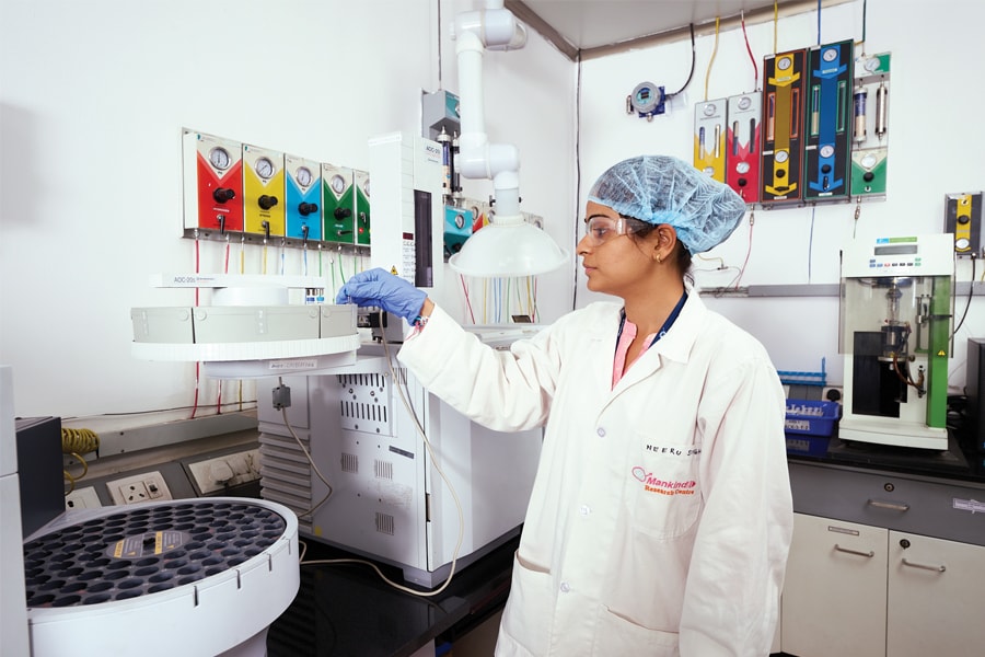 Development of ophthalmic and injectable formulations is one of the areas of focus at the
analytical method validation lab at Mankind’s R&D centre in Manesar in Gurugram