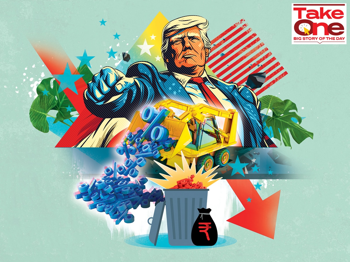 India is broadly seeing policy continuity, the world is watching out for policies adopted by the new administration in the US particularly on matters such as trade, immigration, deregulation, taxes and government expenditure.
Illustrations: Chaitanya Dinesh Surpur