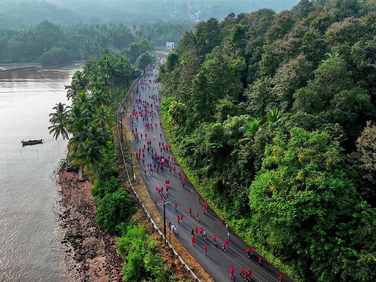 The Goa River Marathon started with only two local business houses as sponsors, but now has 7-8 commercial partners. Its title sponsor SKF has signed with the race till 2030. Image: Courtesy Goa River Marathon