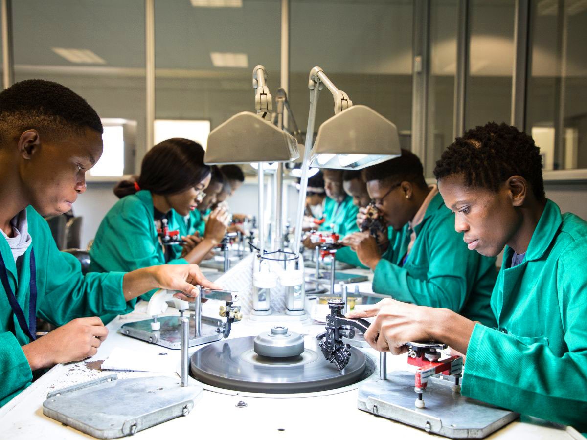 Local workers employed at the Aurostar Facility, Botswana, contributing to the nation's economic growth