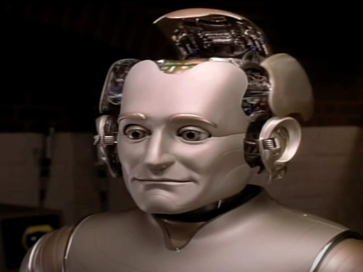 A scene from Chris Columbus's' FILM 'BICENTENNIAL MAN' 
Image:  Ronald Siemoneit/Sygma/Sygma via Getty Images