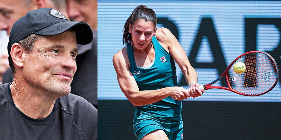 Ben Navarro travels the globe to watch his daughter, Emma, a tennis star
Image: Henry Nicholls / Afp / Getty Images; Emateo Villalba / Getty Images