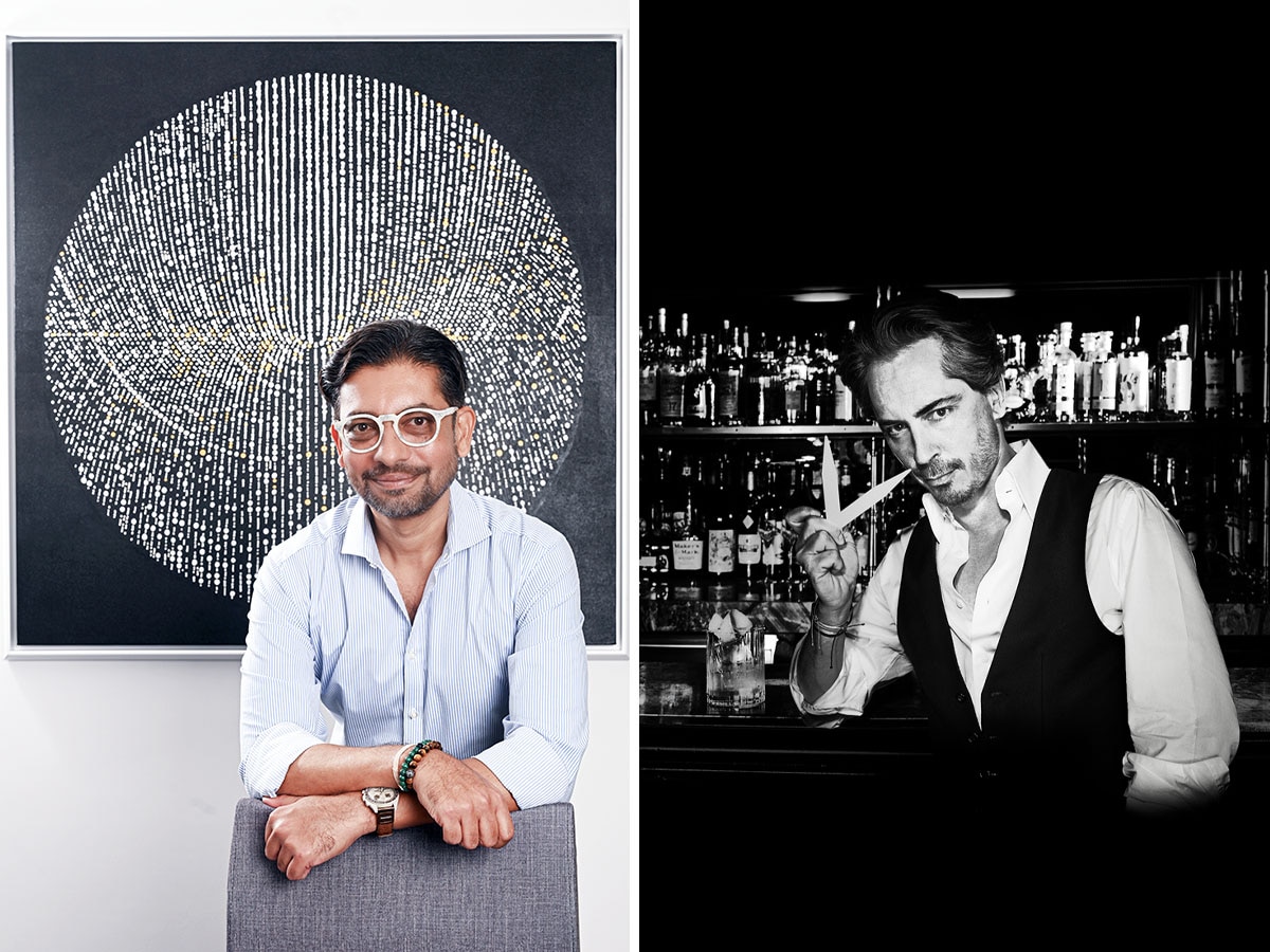 (L to R) Estee Lauder’s Rohan Vaziralli and Kilian Hennessy, founder, Kilian Paris; Rohan Vaziralli's image: Swapnil Sakhare for Forbes India