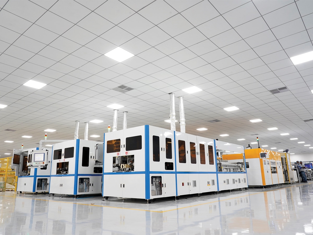 Waaree Energies' solar cell manufacturing facility in Chikhli, Gujarat, has a total planned capacity of 5.4 GW